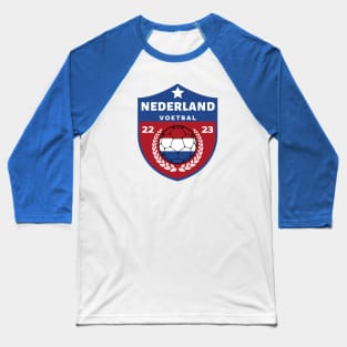 Nederland Voetbal Baseball T-Shirt